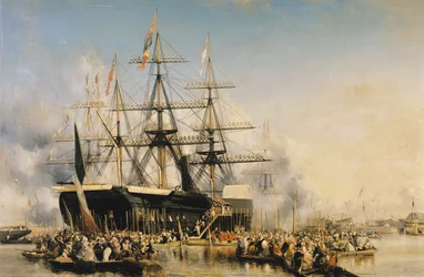 Lajos Fülöp király (1830-48) partra száll Portsmouthban, 1844. október 8., 1846